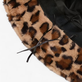 Bucket Hat : Hoed Khaki - Warme Leopardprint Vissershoed - Trendy en Comfortabel in van Pantino