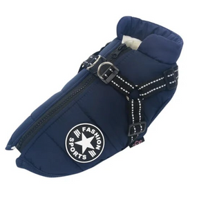 pets : Waterdichte Hondenjas - Extreem Waterbestendig Cute Design - Nylon in Blauw van Pantino