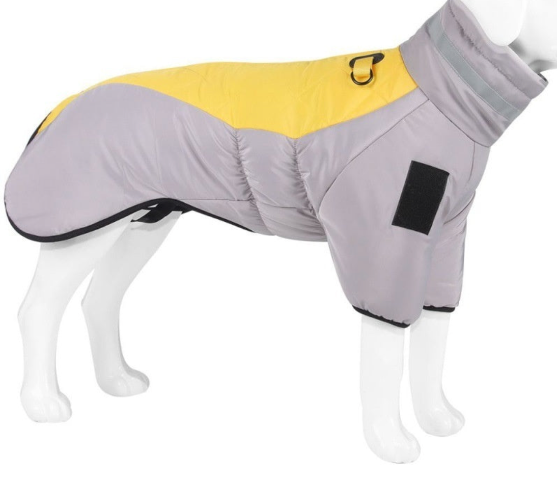pets : TrainPaws - Hondenjas Waterdicht - Grijs-Oranje in Grijs-Geel van Pantino