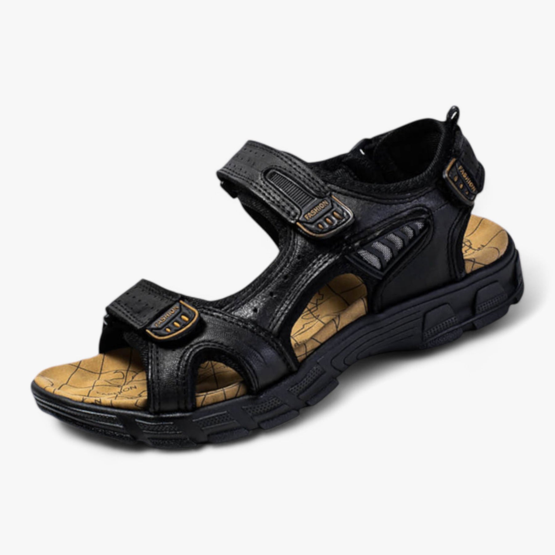 Sandals : Orthopedische Sandalen Heren - Comfort en Ondersteuning voor Je Voeten Zwart in van Pantino