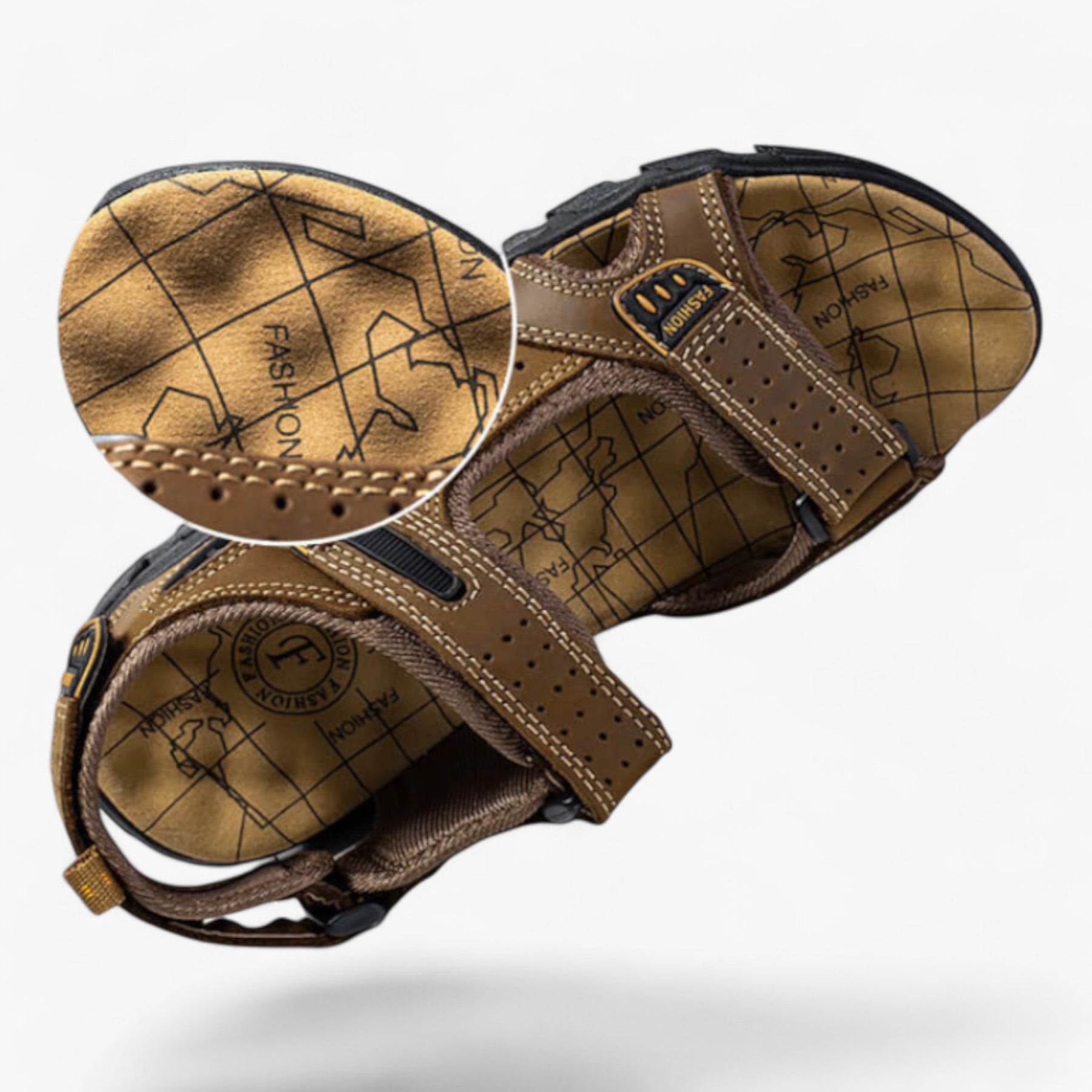 Sandals : Orthopedische Sandalen Heren - Comfort en Ondersteuning voor Je Voeten Zwart in van Pantino