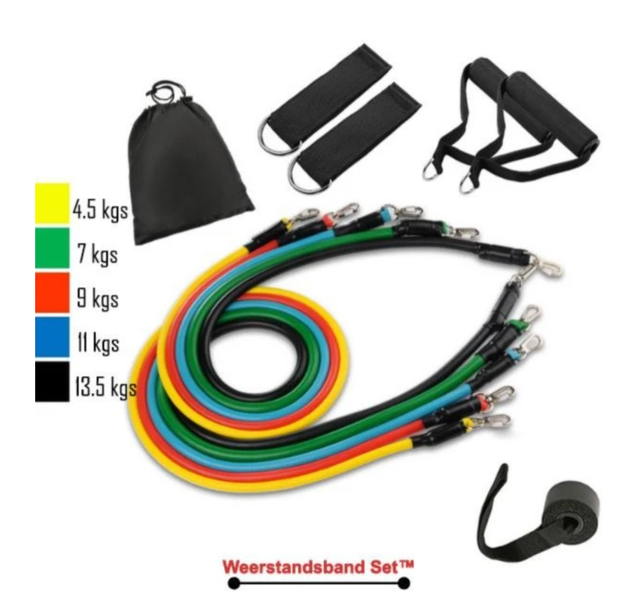 outdoor equipment : Weerstandsbanden Set - Thuis Training Heel Lichaam - Elastisch in van Pantino