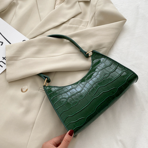 bags : Luxe Leren Handtas Dames Roze - Stijlvol Elegant Design - PU-Leer in Groen van Pantino