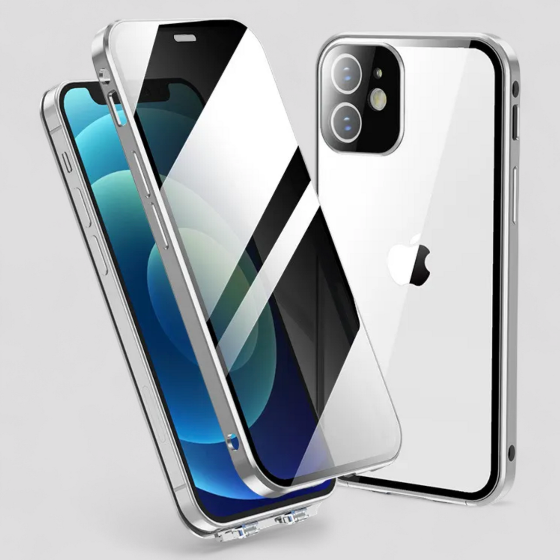 Phone Case : Privacy Telefoonhoesje Dames - Goud in Zilver van Pantino