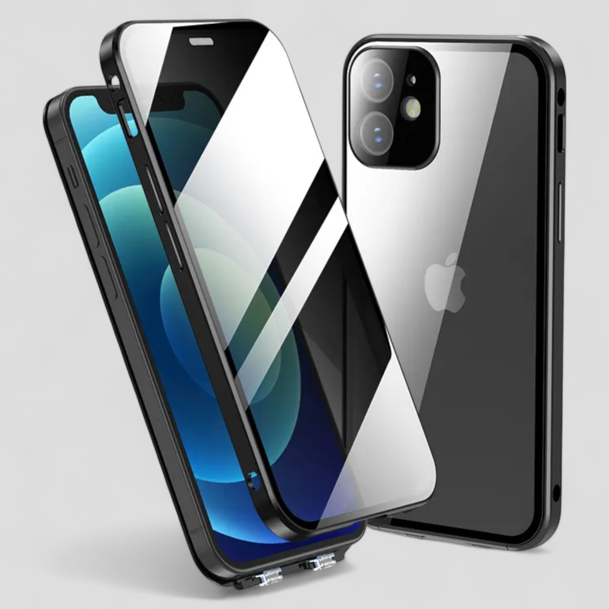 Phone Case : Privacy Telefoonhoesje Dames - Goud in Zwart van Pantino