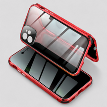 Phone Case : Privacy Telefoonhoesje Dames - Goud in Rood van Pantino