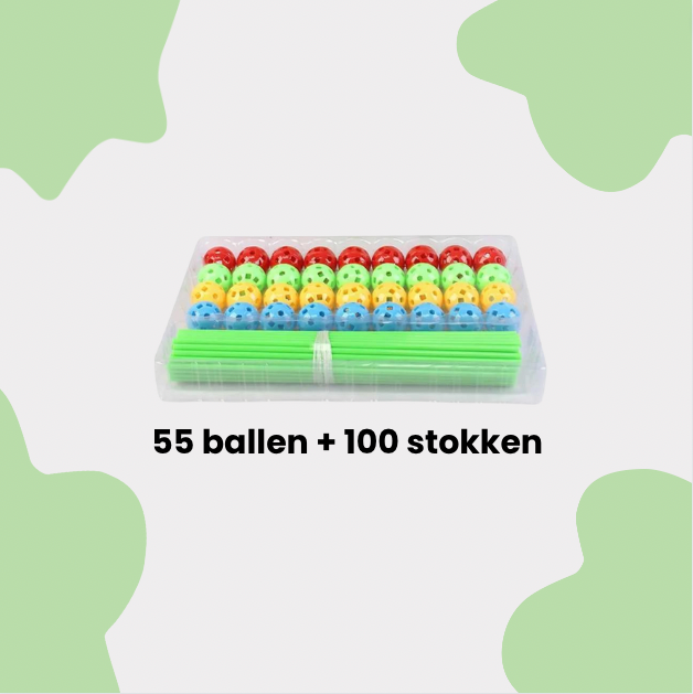 other : NEXO-Build - Educatieve Bouwpret - Groen in 55 ballen + 100 stokken Groen van Pantino
