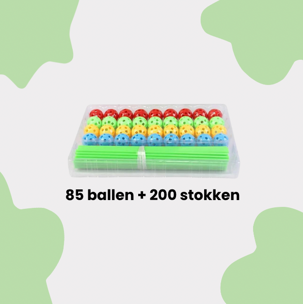 other : NEXO-Build - Educatieve Bouwpret - Groen in 85 ballen + 200 stokken Groen van Pantino