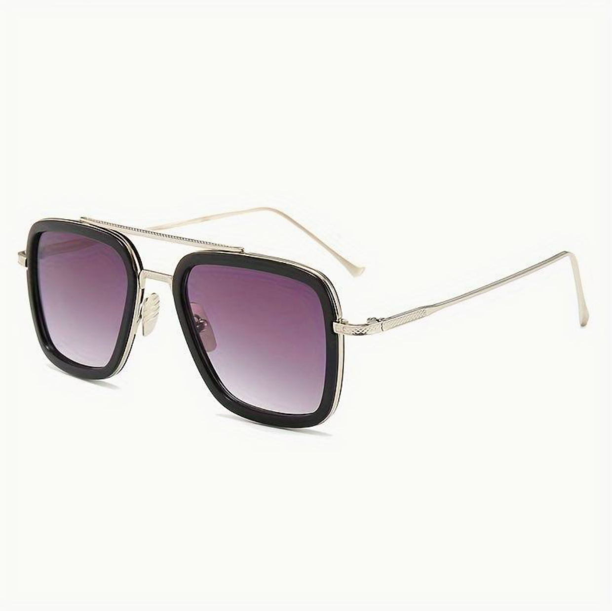 Sunglasses : Heren Zonnebril Zwart Luxe Florida High - Stijlvol, UV400 Bescherming, Comfortabel in Paars van Pantino