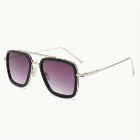 Sunglasses : Heren Zonnebril Zwart Luxe Florida High - Stijlvol, UV400 Bescherming, Comfortabel in Paars van Pantino