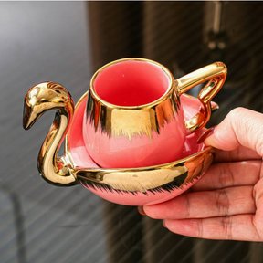 home & garden : Swan Luxia - Stijl die Imponeert - Wit in Roze van Pantino