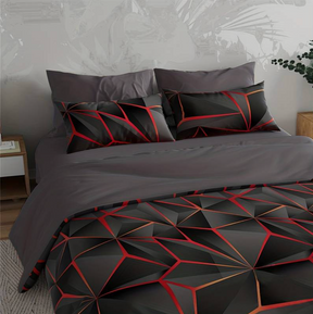 home & garden : Luxe Hotel Dekbed 5-Sterren Kwaliteit Warm - Wit in Rood van Pantino