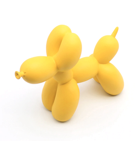 home & garden : Ballon Hond Sculptuur Geel - Levendig Woonkamer Decoratie - Kunststof in Geel van Pantino