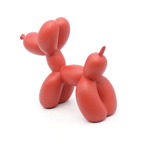 home & garden : Ballon Hond Sculptuur Geel - Levendig Woonkamer Decoratie - Kunststof in van Pantino