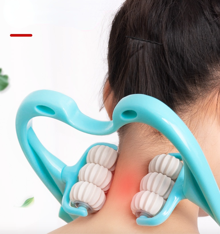 Neck Massager : NeckRelief - Verhelp Nekklachten Binnen 5 Minuten - Blauw in van Pantino