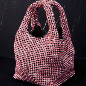bags : Handtas Dames Zilver - Stralende in Roze van Pantino
