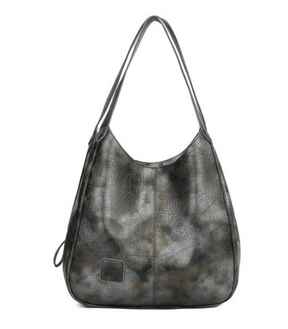 bags : Leren Schouderhandtas Dames - Dagelijks Comfortabel Design - PU-Leer in Brons van Pantino