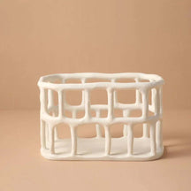 home & garden : Artistieke Resin Fruitschaal met Elegant Ontwerp - Wit in Wit van Pantino