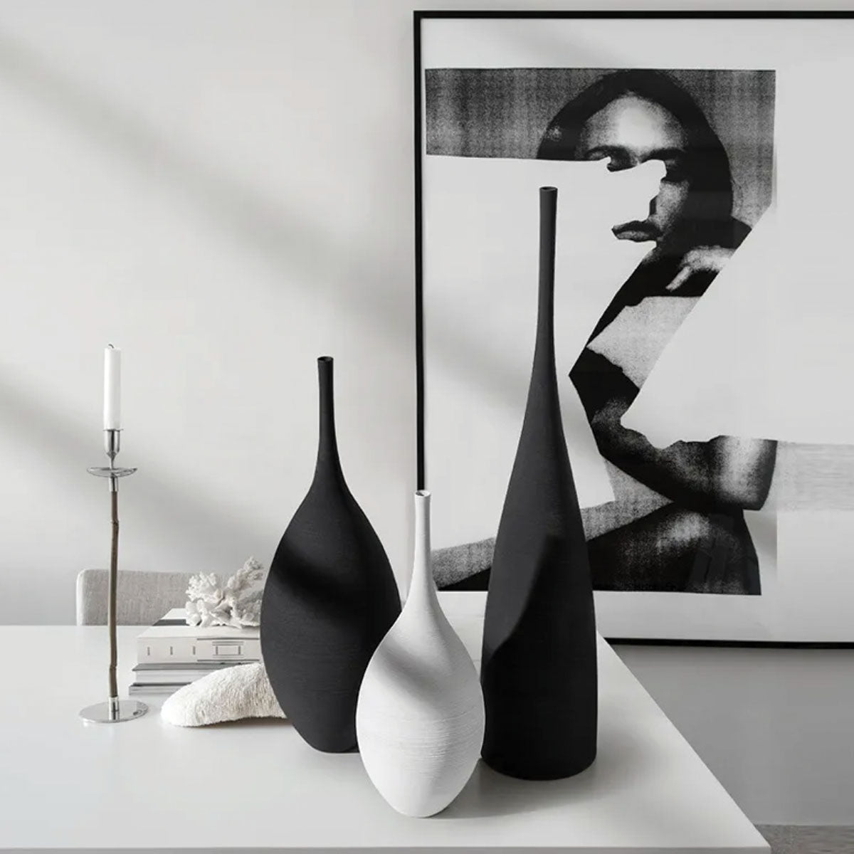 home & garden : Osram Keramische Vaas - Premium Kwaliteit voor Moderne Interieurs - Groot Zwart in van Pantino
