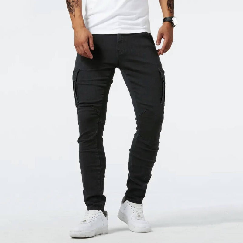 Cargo Pants : Broek Heren Zwart - Casual Cargo-Broeken in Zwart van Pantino
