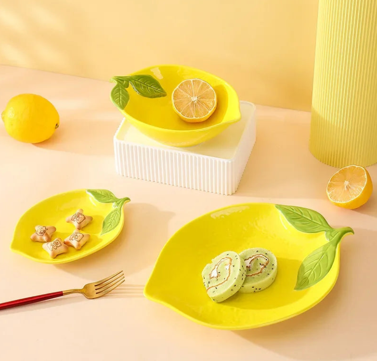 home & garden : Citroen Keramiek Servies - Fris Zomers Kleurrijke Set - Keramiek in van Pantino