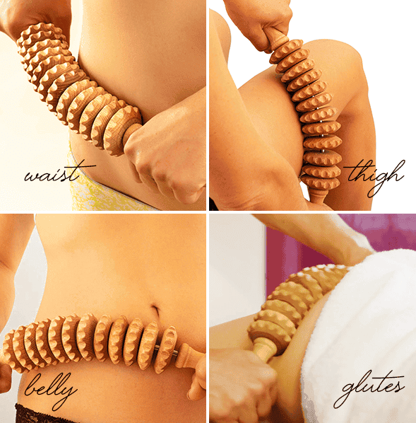 Cellulite Massager : Cellulite Massageroller Dames Beige - Huidverzorging Lichaam - Hout in van Pantino