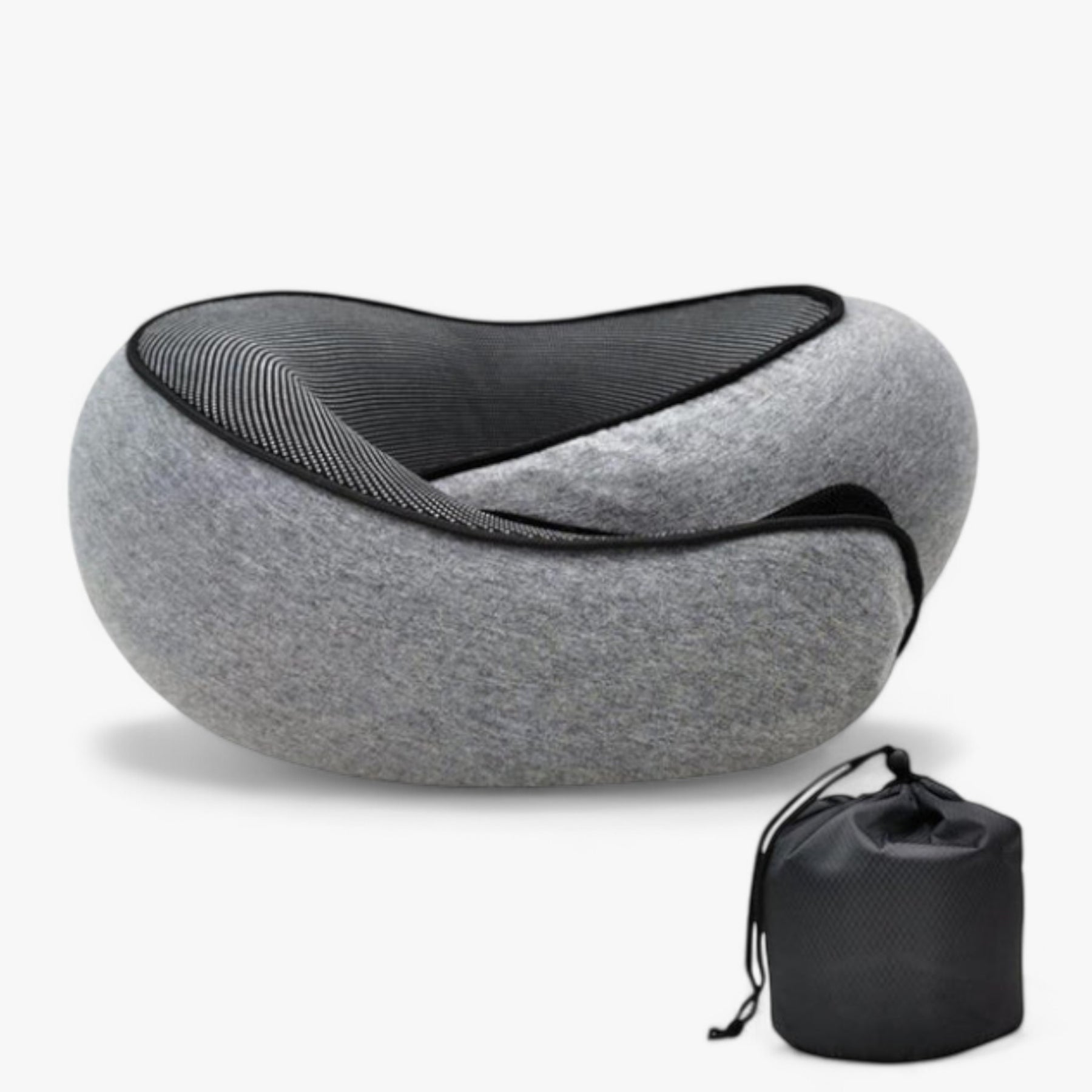 other : TravelPillow - Geniet van Ultiem Reiscomfort - Blauw in Donkergrijs van Pantino