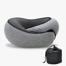 other : TravelPillow - Geniet van Ultiem Reiscomfort - Blauw in Donkergrijs van Pantino