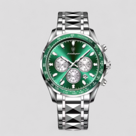 men's watch : Luxe Heren Chronograaf Horloge van Zilverkleurig Roestvrij Staal in van Pantinoshop
