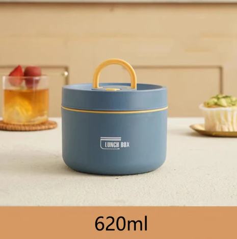 home & garden : Geïsoleerde Lunchbox Meerlaags - Vers Eten Overal Meenemen - RVS in Blauw Groot van Pantino