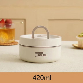 home & garden : Geïsoleerde Lunchbox Meerlaags - Vers Eten Overal Meenemen - RVS in Wit Klein van Pantino