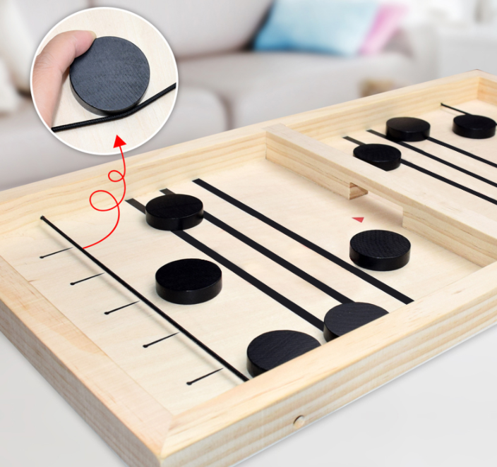 other : Sling Puck Spel Kinderen - Hand-Oog Coördinatie Training - Hout in van Pantino