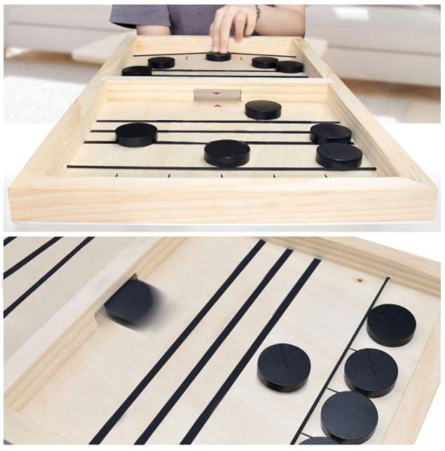 other : Sling Puck Spel Kinderen - Hand-Oog Coördinatie Training - Hout in van Pantino