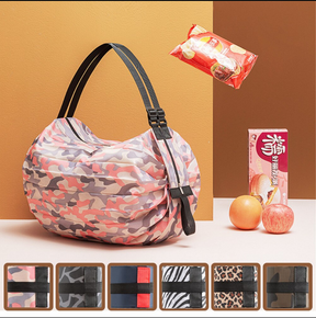 bags : Portable Shopping Bag - Zwart Luipaard in van Pantino