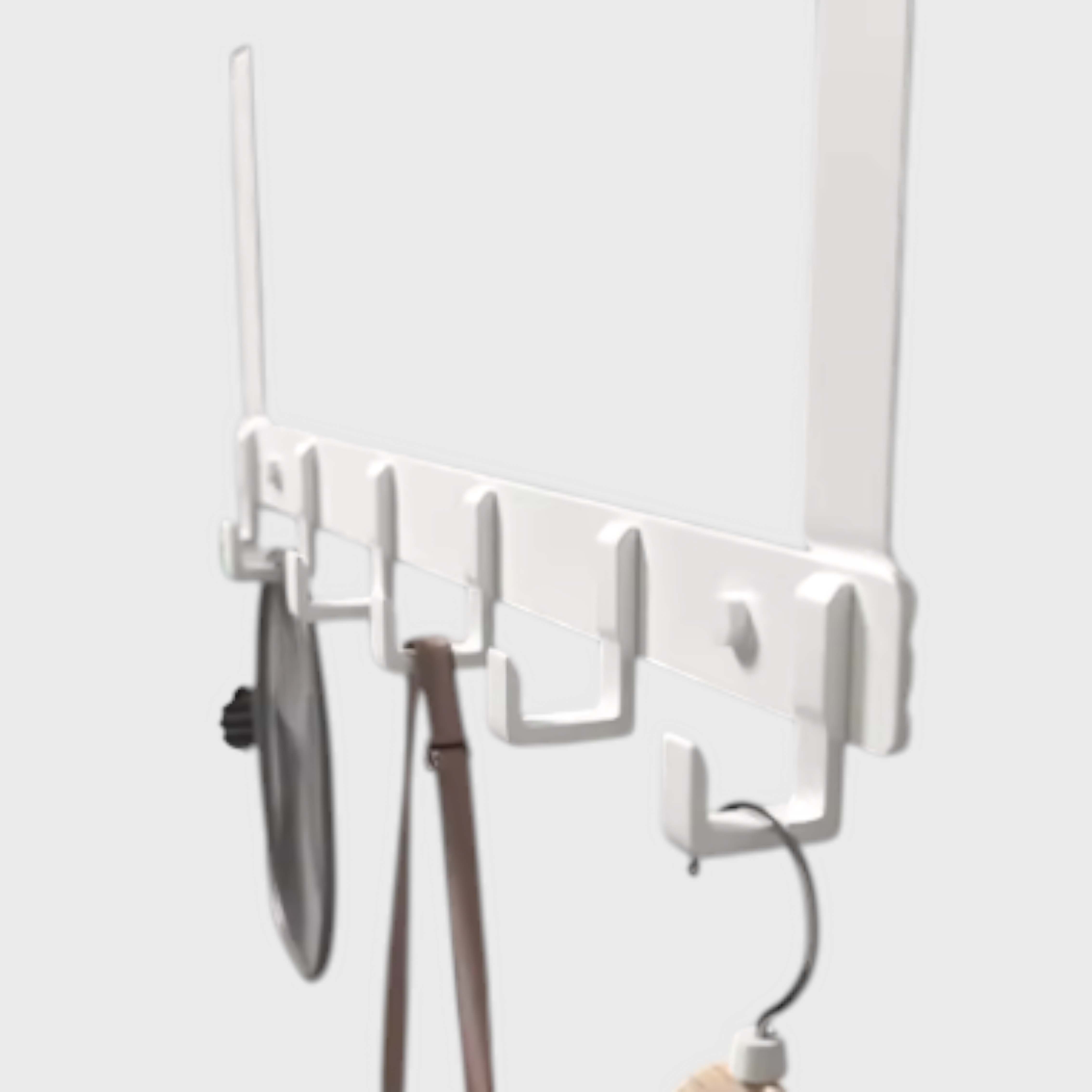 RVS Deurhanger met 6 Haken – Ophangrek Zonder Boren