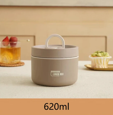 home & garden : Geïsoleerde Lunchbox Meerlaags - Vers Eten Overal Meenemen - RVS in Bruin Groot van Pantino