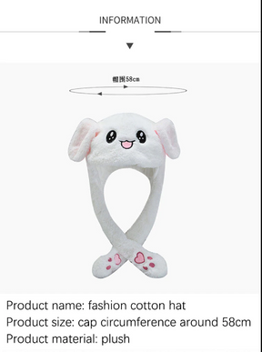 Hat : Moving Bunny Hat Baby - Blauw met Licht in van Pantino