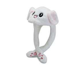 Hat : Moving Bunny Hat Baby - Blauw met Licht in van Pantino