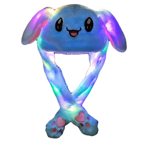 Hat : Moving Bunny Hat Baby - Blauw met Licht in van Pantino