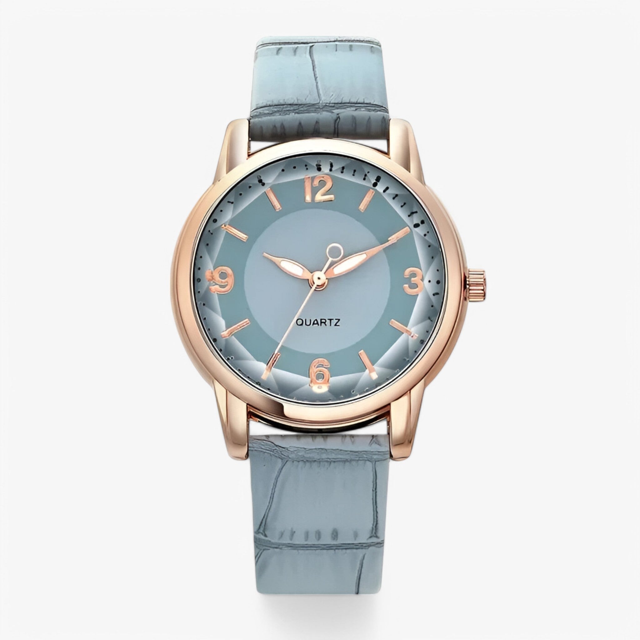 Watch : Elegant Design Luxe Quartz Dameshorloge - Lichtpaars in Blauw van Pantino
