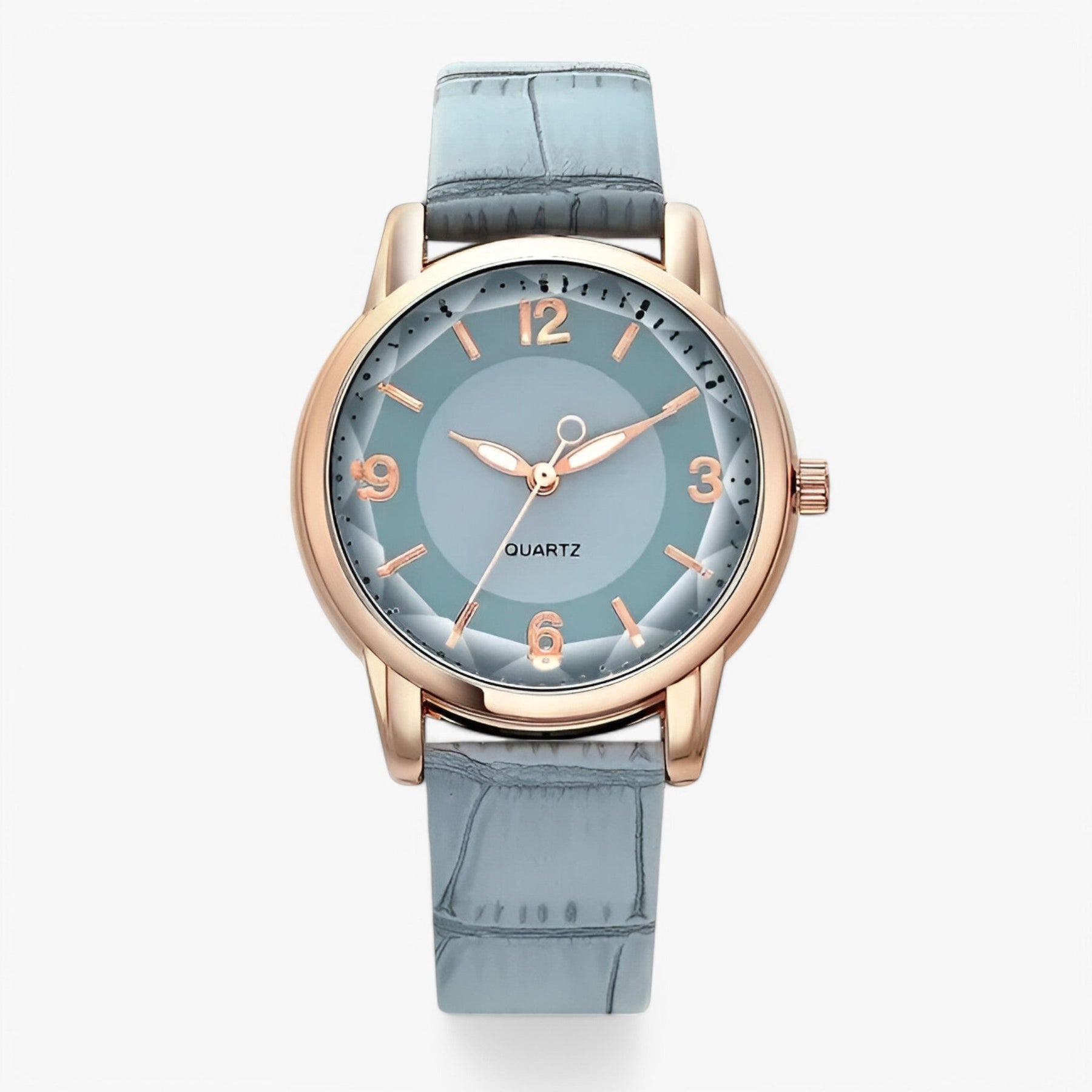 Watch : Elegant Design Luxe Quartz Dameshorloge - Lichtpaars in Blauw van Pantino