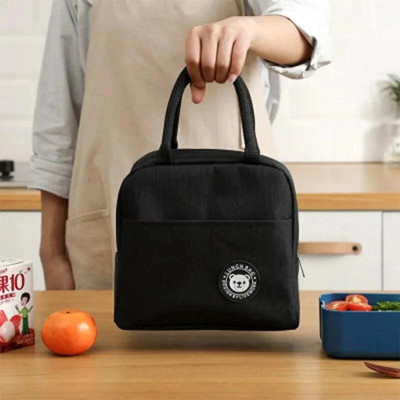 Tassen : Draagbare Lunchtas - Zwart in Zwart van Pantino