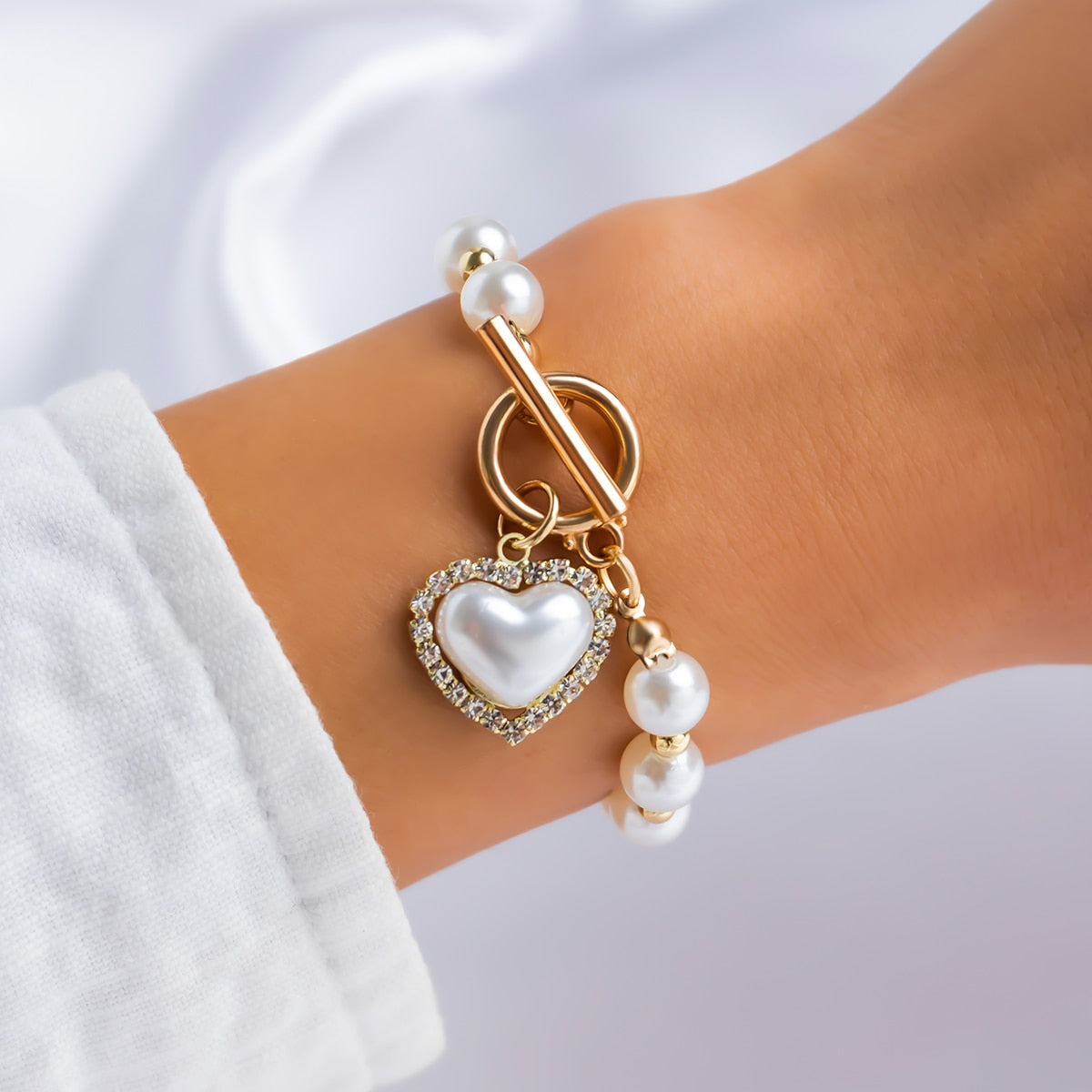 Bracelet : Parel Armband Dames Metaal in van Pantino