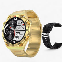 watches : Smartwatch Heren Zilveren Metaal - Dt Ultra Mate - GPS & Nfc voor met Bluetooth Oproepen & Ecg in Gouden metaal van Pantino