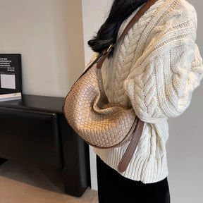 bags : Tote Bag Khaki - Woven Grain in van Pantino