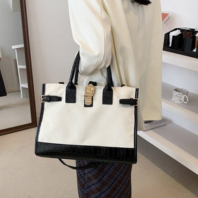 bags : Schoudertas Dames Bruin - Moda Canvas in Wit van Pantino
