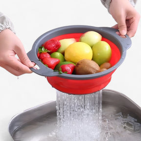 home & garden : Opvouwbare Zeef en Wasmand voor Groente & Fruit - Oranje in van Pantino