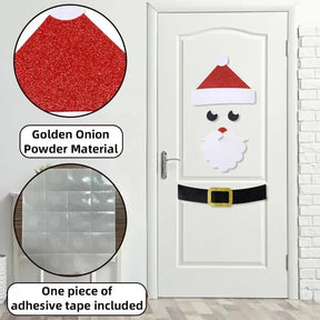 home & garden : Kerstviltstickers voor Deuren en Ramen - Feestelijke Decoratie voor Thuis in van Pantino
