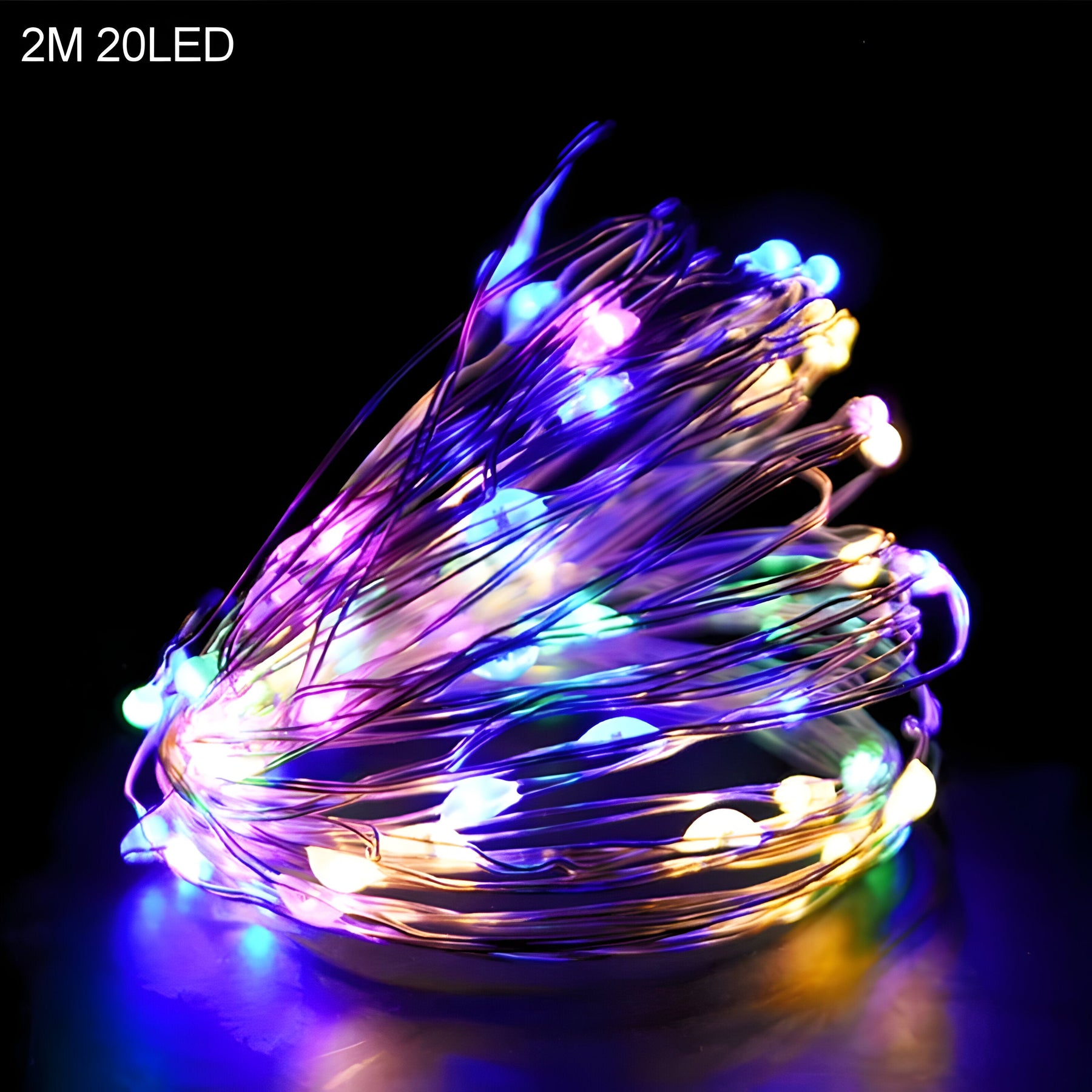 home & garden : TwinkleLights - LED Lichtslinger 20LED - Verlicht Uw Feesten met de Kerstman en Sneeuwvlokken in 2m multicolor van Pantino