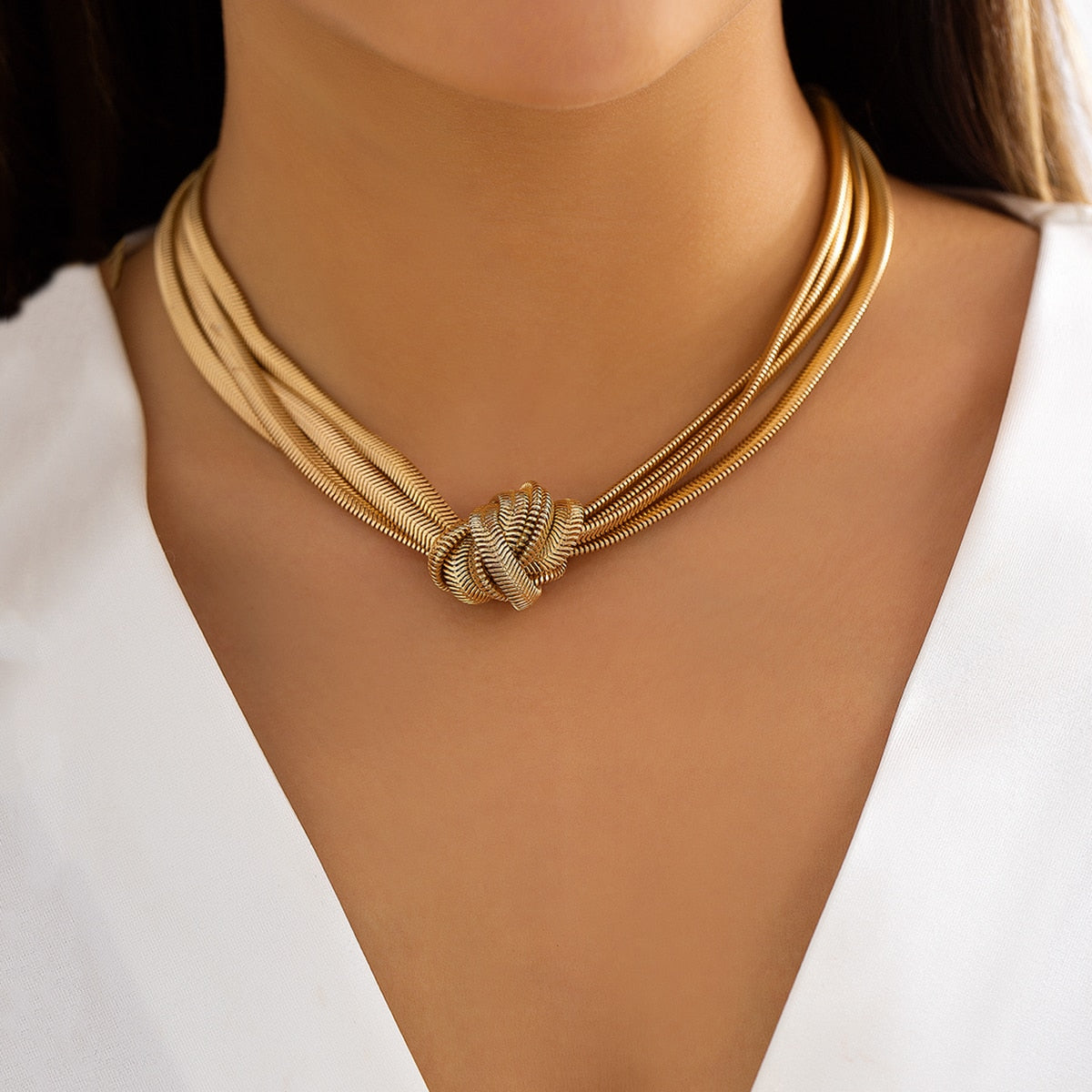 Necklace : Stijlvolle Ketting Dames - Goud in van Pantino
